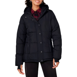 Heavyweight Long-Sleeve Hooded Puffer Coat